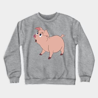 Hen Wen, Psychic Pig from the Black Cauldron Crewneck Sweatshirt